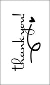 Thank You Swirl Heart