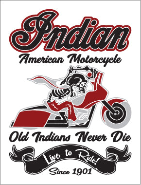 GOETCHED Indian Live to Ride