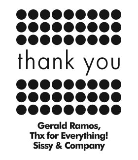 We Olive Thank you Dot Frame