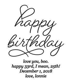 We Olive Beloved Happy Birthday