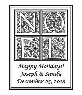 We Olive Elegant NOEL Letters