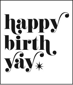 Happy Birth Yay candle