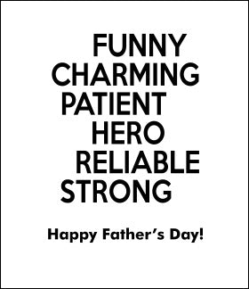 Funny Charming Father's Day