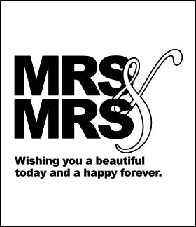 Mrs and Mrs Etched WIne