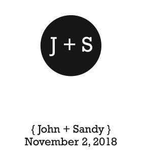 We Olive Monogram Circle