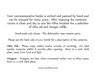 We Olive note card insert